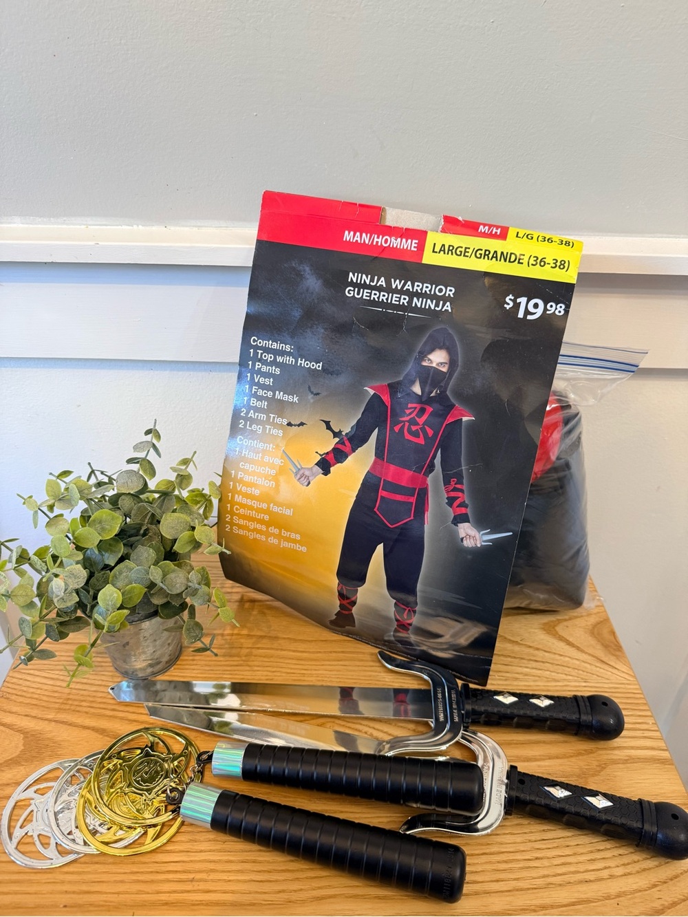 🌿2/$25 • Mens Ninja Warrior Bundle Costume Set